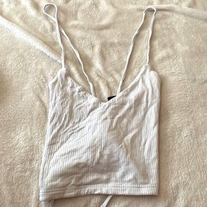 Rue 21 ,White crop top , ties in the back
